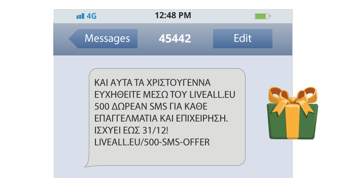 sms marketing καμπάνια για περιστασιακές προσφορές